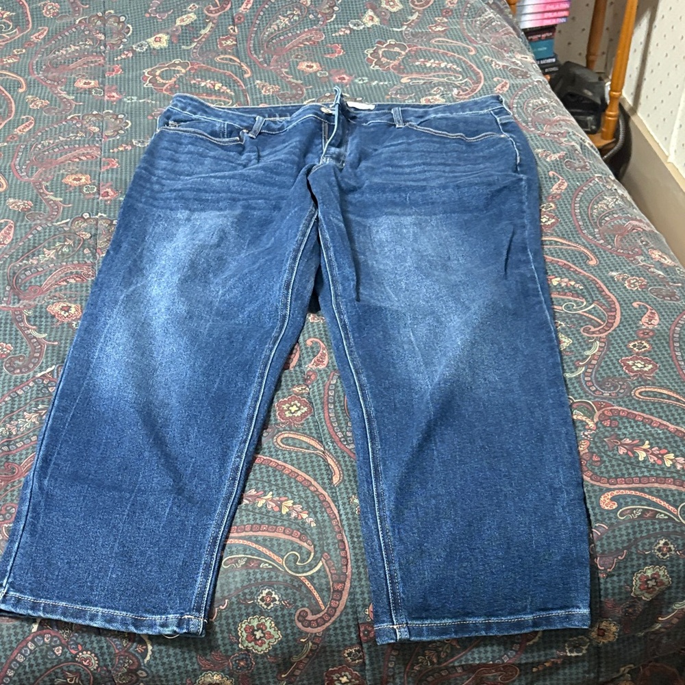 KanCan Men's Deep Blue Straight Jeans